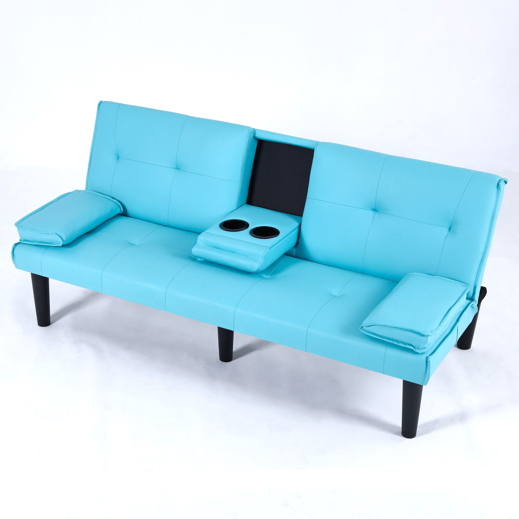 Sofa Bed With Foldable Design And Cup Holder by Unique Piece Furniture