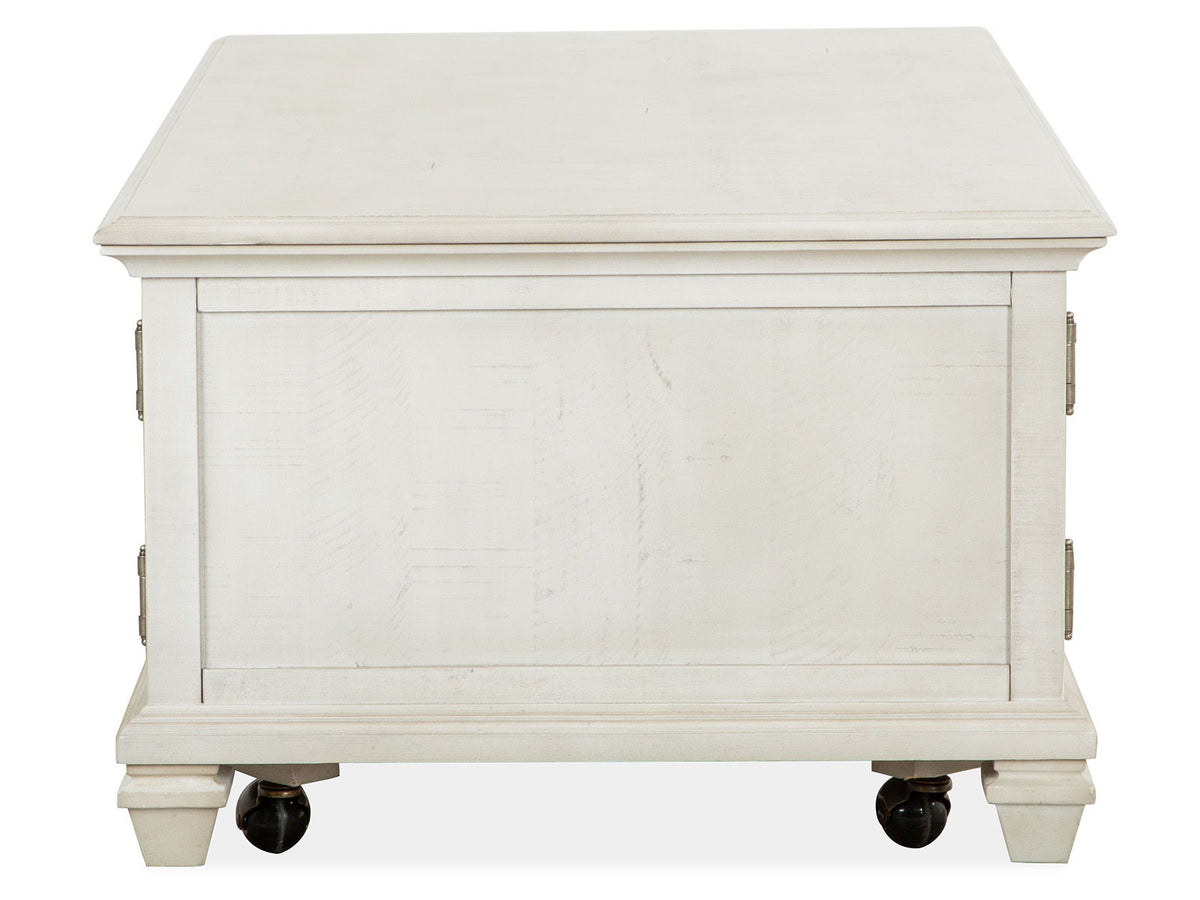 Newport - Lift Top Storage Cocktail Table (With Casters) - Alabaster by Unique Piece Furniture