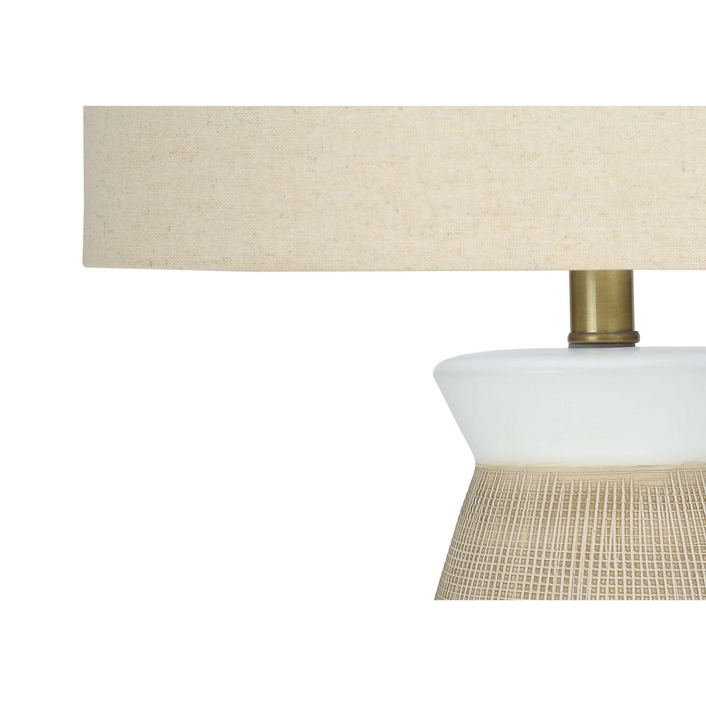 Lighting, Table Lamp, Ceramic, Resin, Contemporary - Cream by Unique Piece Furniture