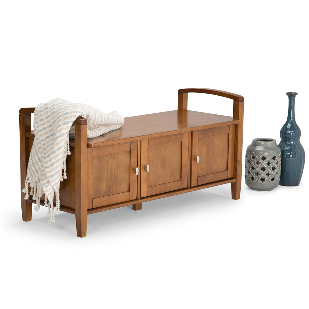 Warm Shaker - Handcrafted Entryway Storage Bench by Unique Piece Furniture