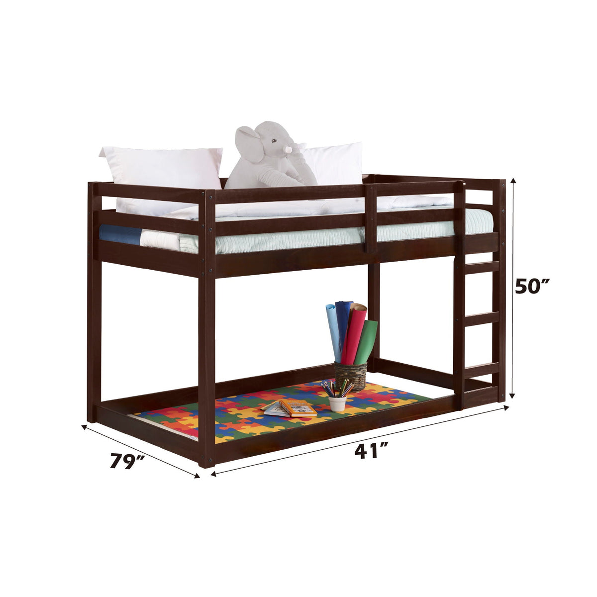 Gaston - Twin Loft Bed - Espresso by Unique Piece Furniture