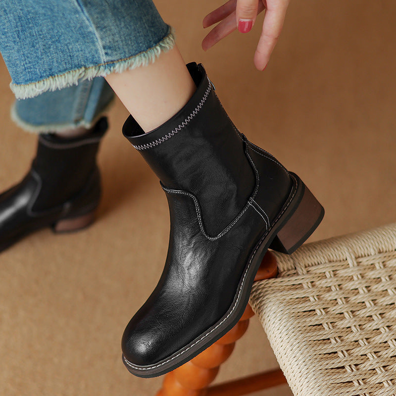 Women’s Mid-Heel Martin Boots by FitiqueFit