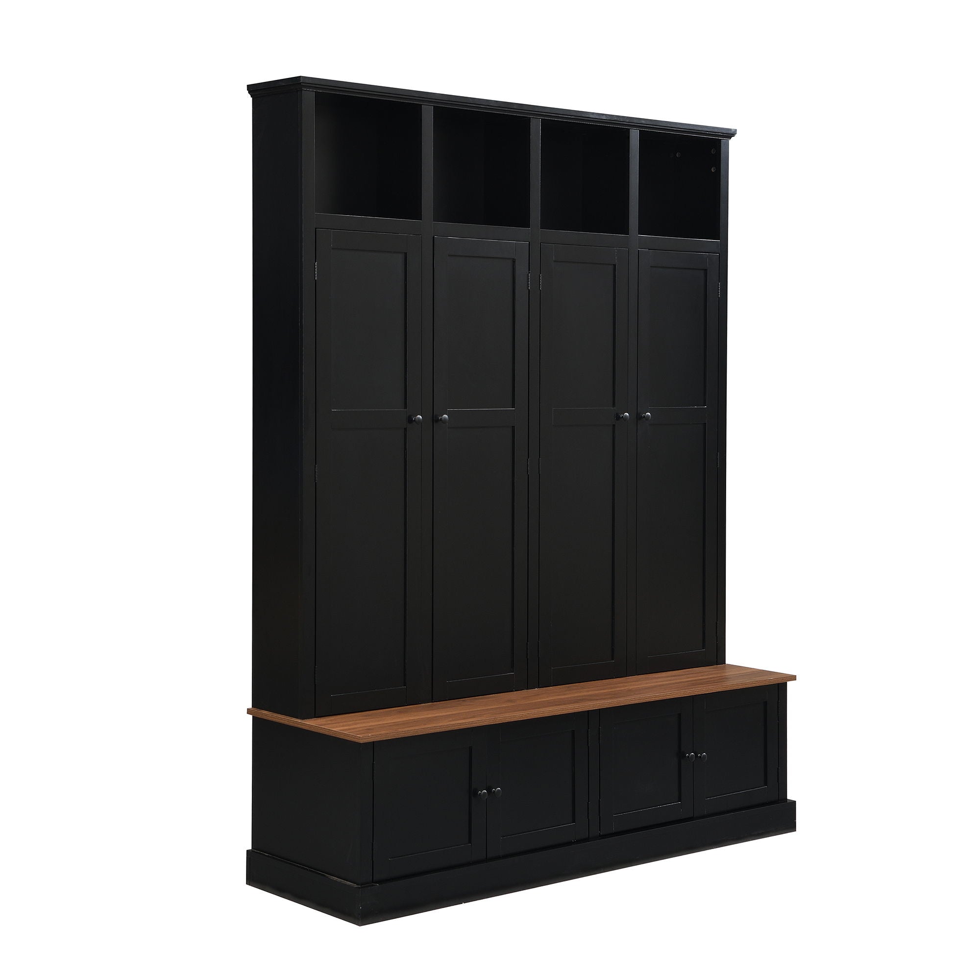 Hall Tree With Bench And Cabinet by Unique Piece Furniture