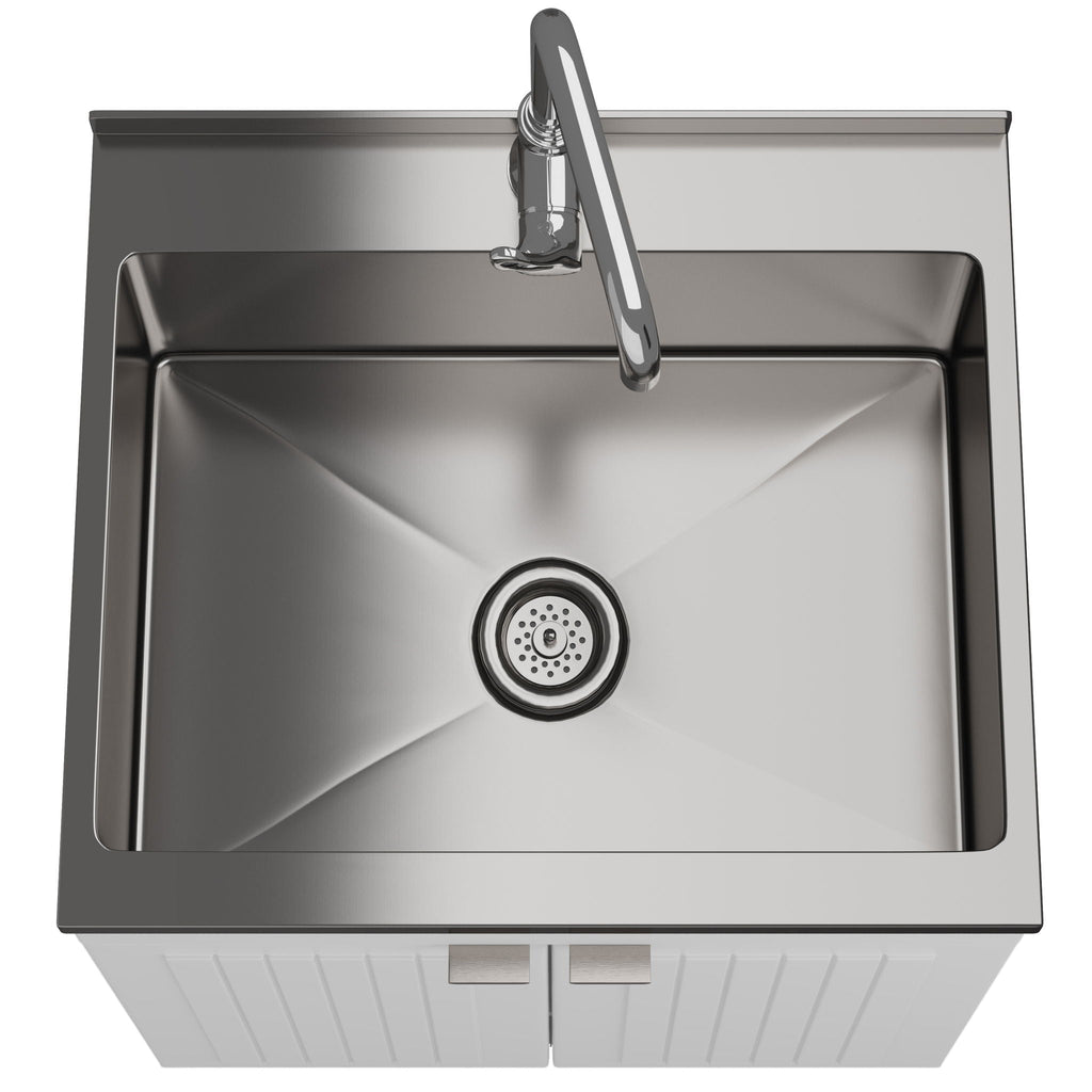 Murphy - Laundry Cabinet & Faucet And Stainless Steel Sink by Unique Piece Furniture