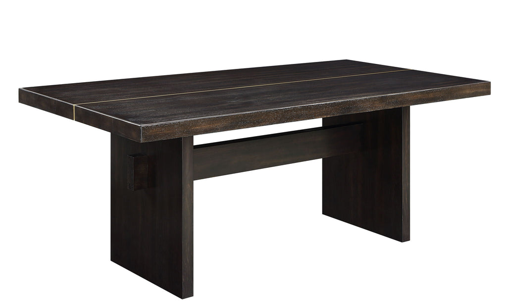 Jaramillo - Rustic Dining Table - Espresso / Gold by Unique Piece Furniture