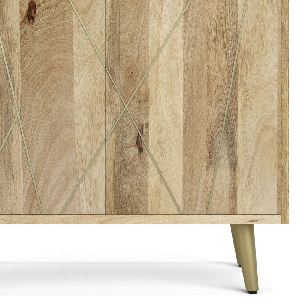 Jager - Bookshelf With Doors - Natural by Unique Piece Furniture