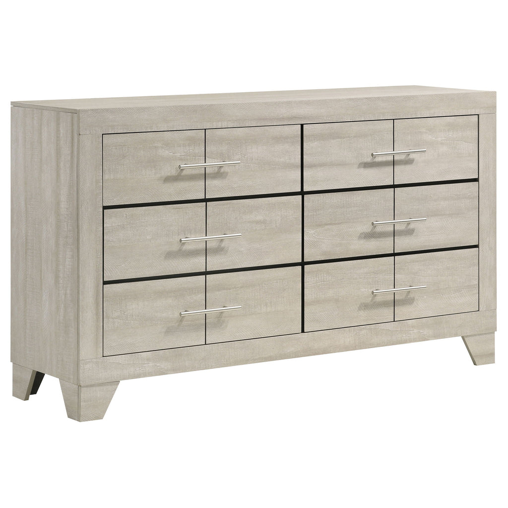 Trenton 4-piece Eastern King Bedroom Set Rustic Cream by Unique Piece Furniture