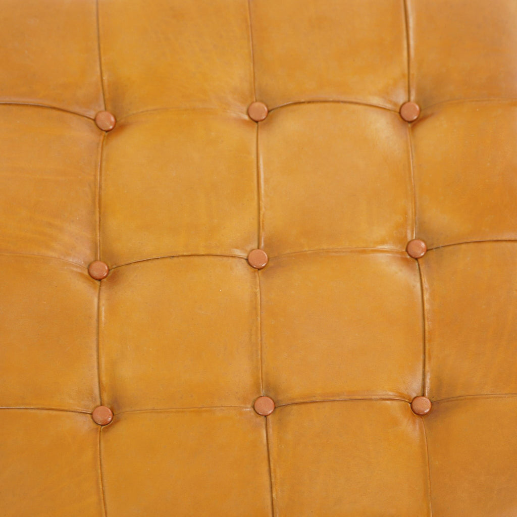 Mark - Tufted Square Genuine Upholstered Ottoman by Unique Piece Furniture