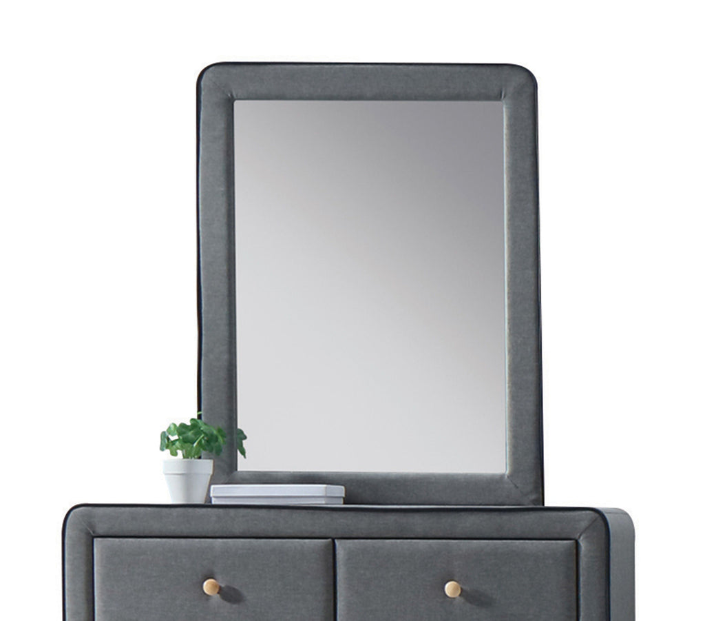 Valda - Mirror - Light Gray by Unique Piece Furniture