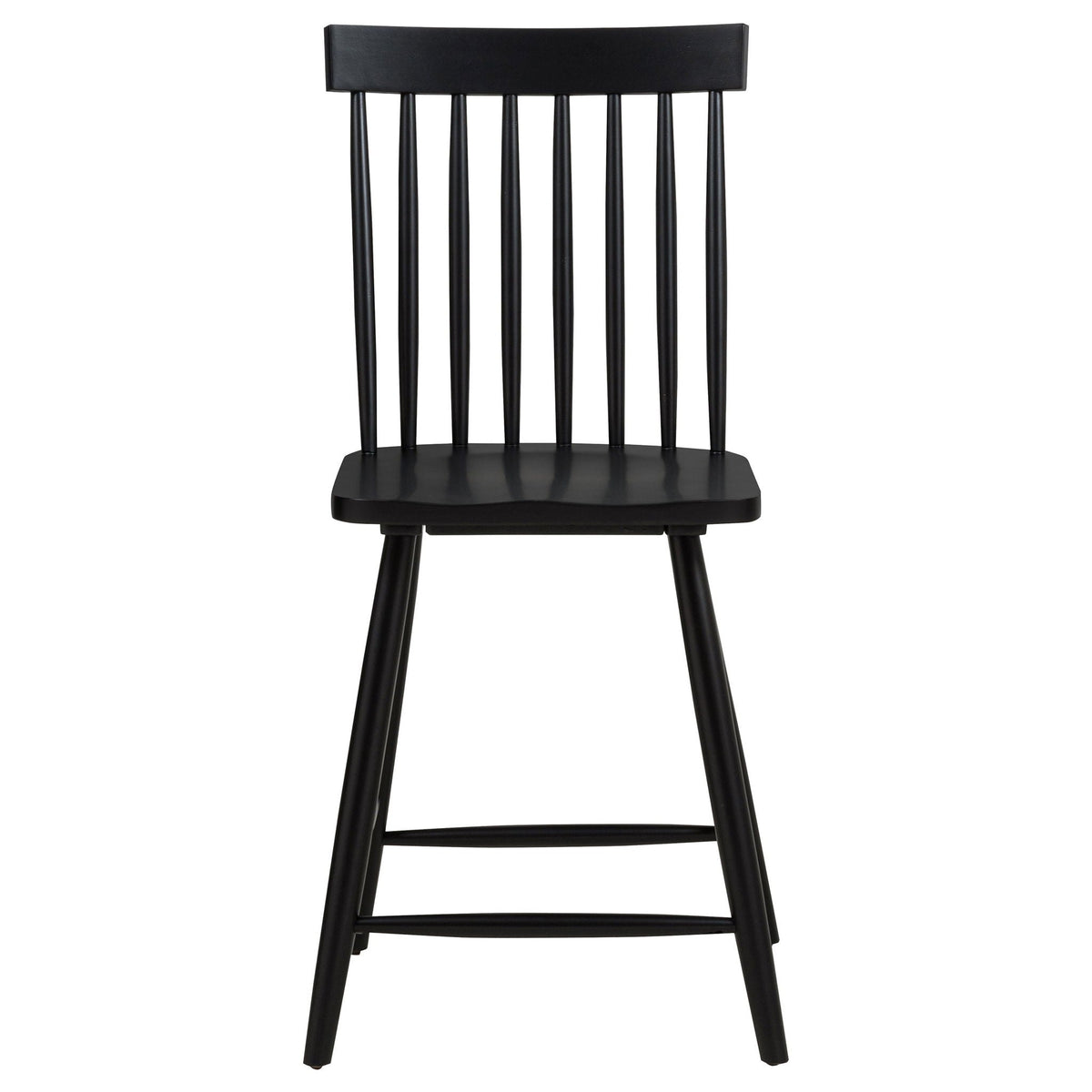 Andrews Windsor Counter Height Dining Side Chair Black (Set of 2) by Unique Piece Furniture