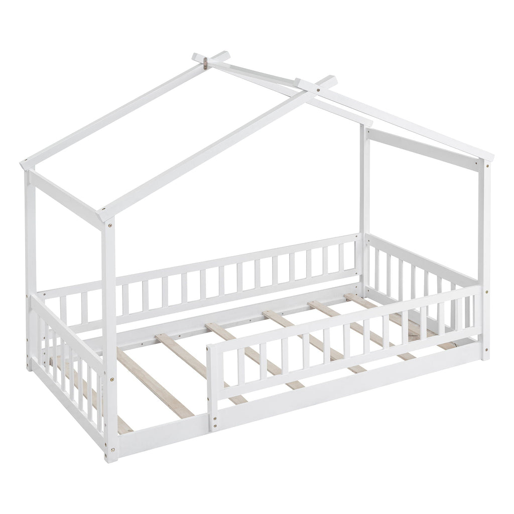 Bed House Bed Frame With Fence by Unique Piece Furniture