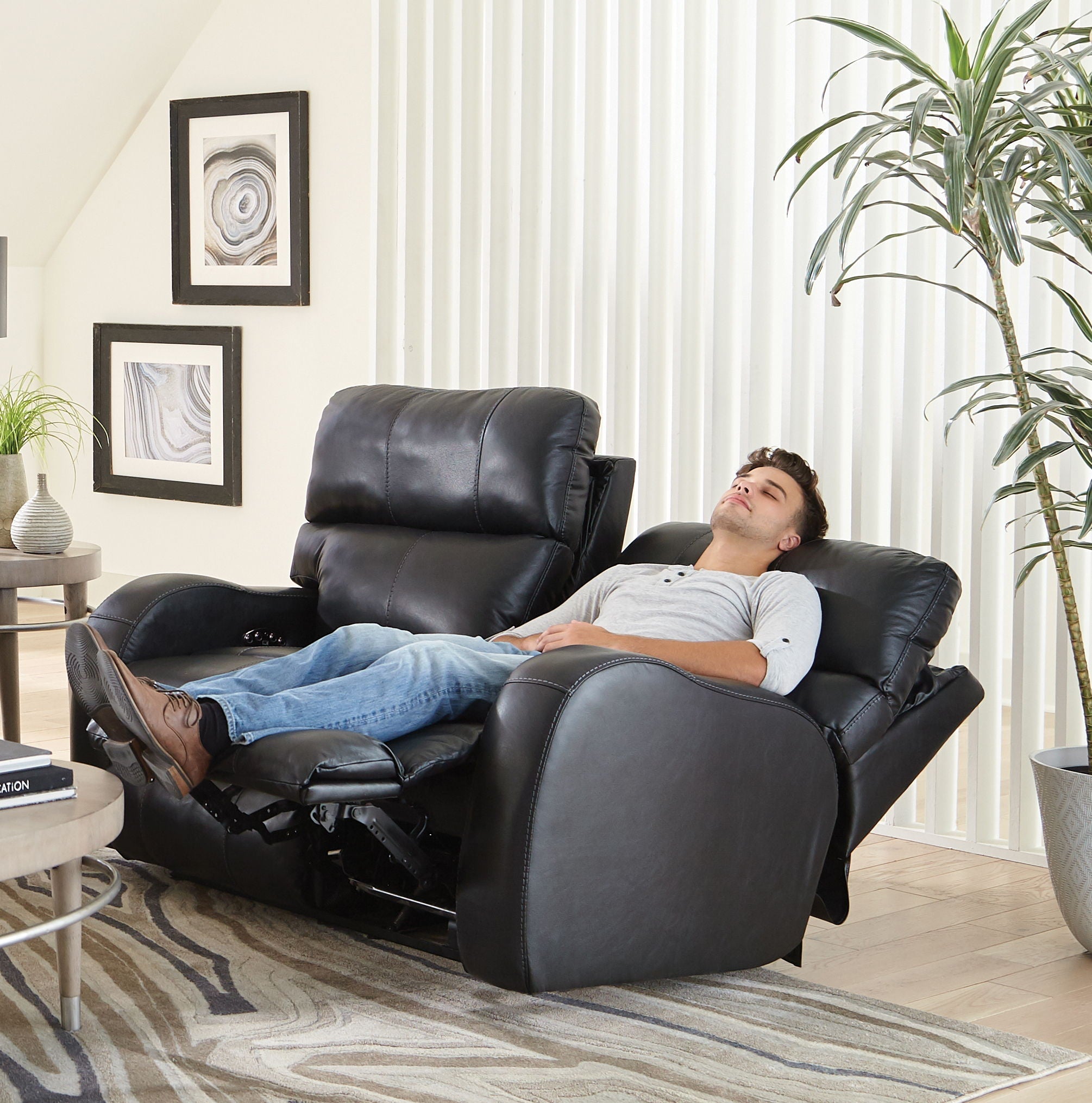 Angelo - Power Reclining Loveseat by Unique Piece Furniture