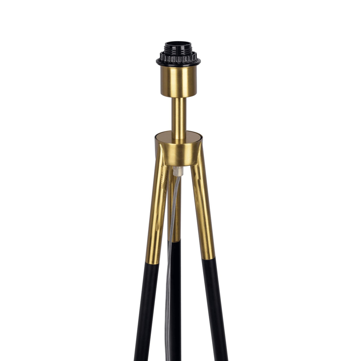 Sway - Floor Lamp With On / Off Switch Triple Legs Shade - Black / Gold / White by Unique Piece Furniture