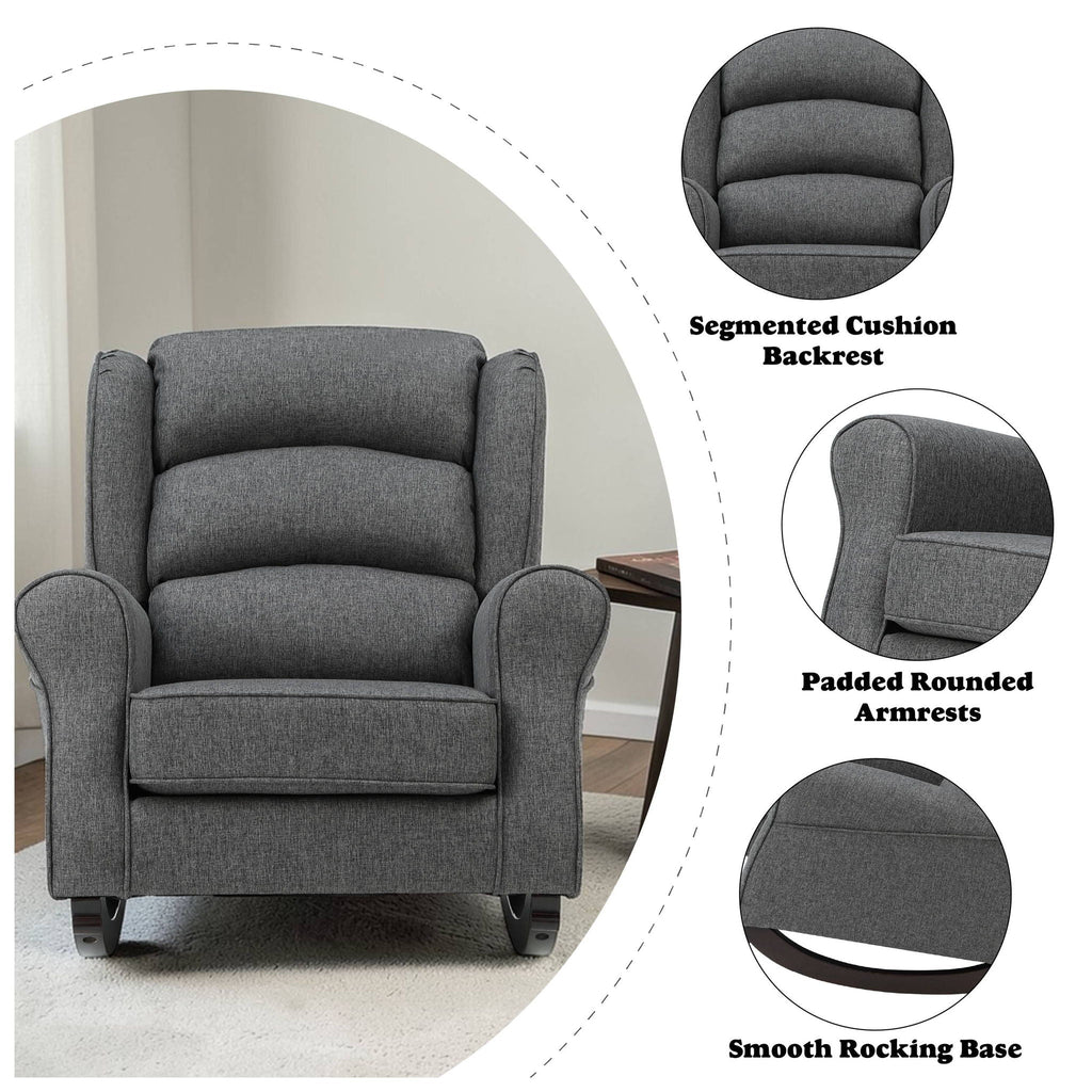 Fabien - Rocking Chair - Gray by Unique Piece Furniture