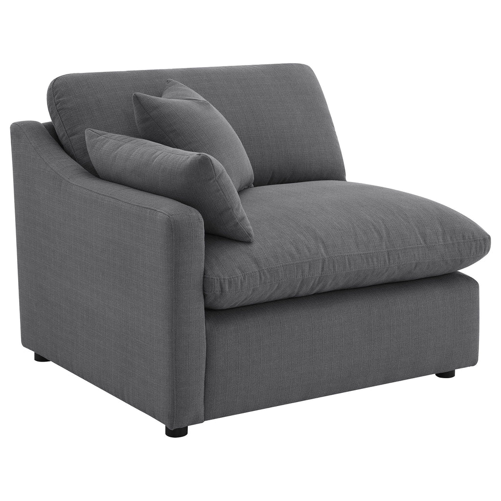 Hobson 6-piece Upholstered Modular Sectional Sofa Charcoal by Unique Piece Furniture