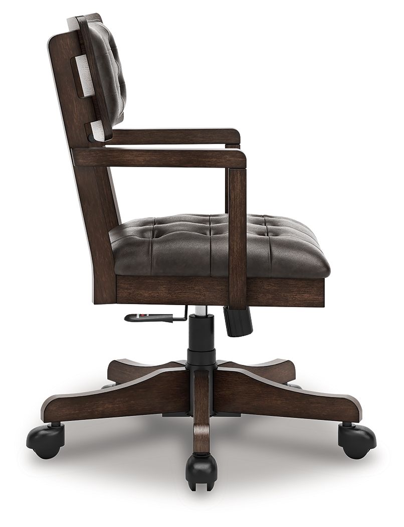 Breckington - Home Office Desk Chair - Dark Brown by Unique Piece Furniture