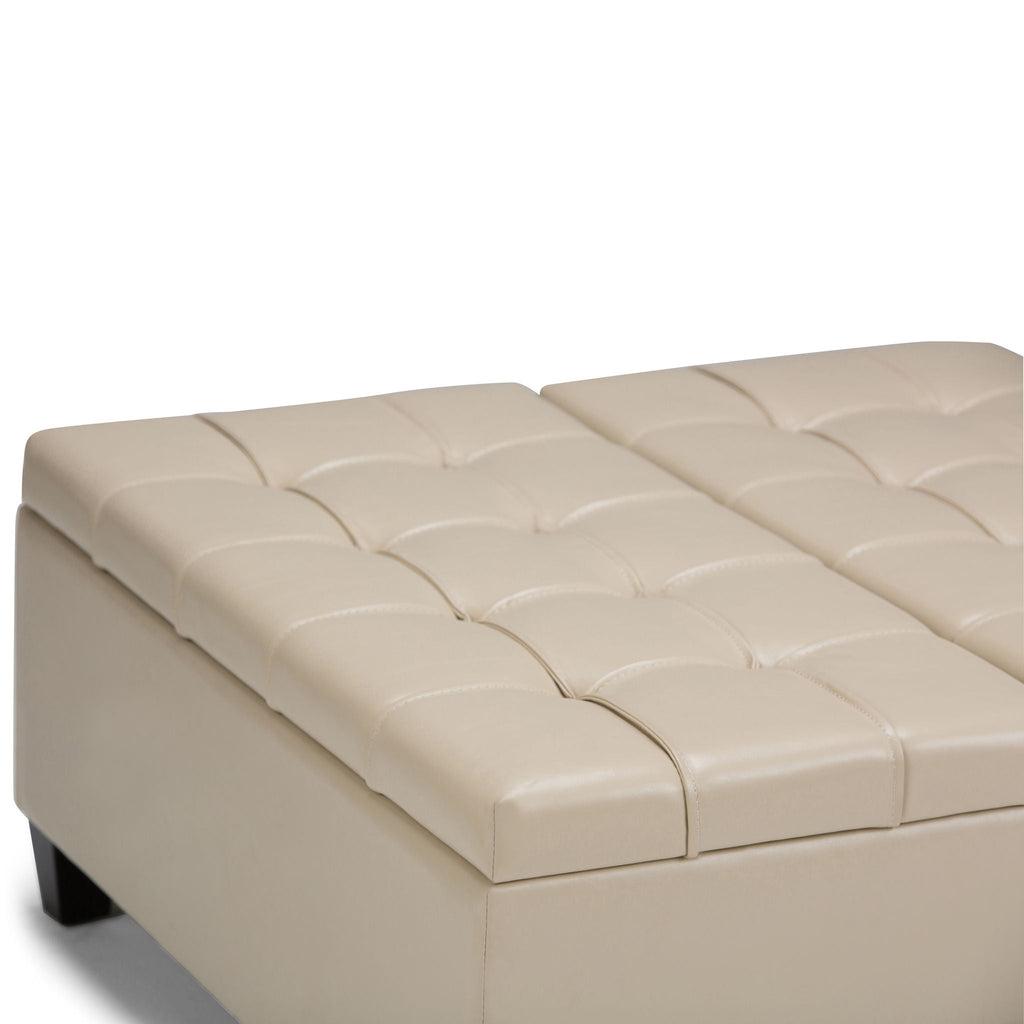 Harrison - Upholstered Coffee Table Storage Ottoman by Unique Piece Furniture