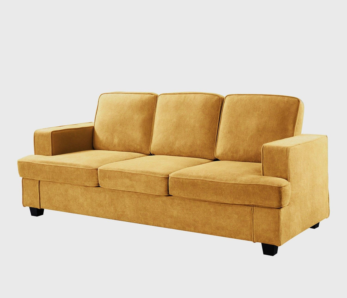 Modern Sofa, Comfortable 3 Seater Couch With Deep Seating, Loose Back Cushions, Wide Arms by Unique Piece Furniture