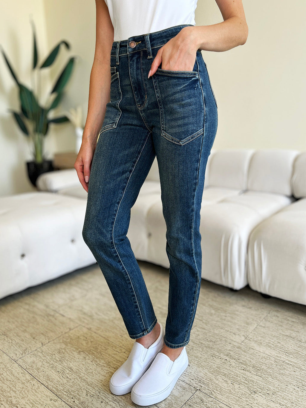 Judy Blue Full Size High Waist Skinny Jeans by Wild and Free Boutique