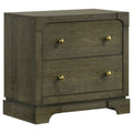 Gran Park 2-drawer Nightstand Bedside Table Dark Cocoa by Unique Piece Furniture