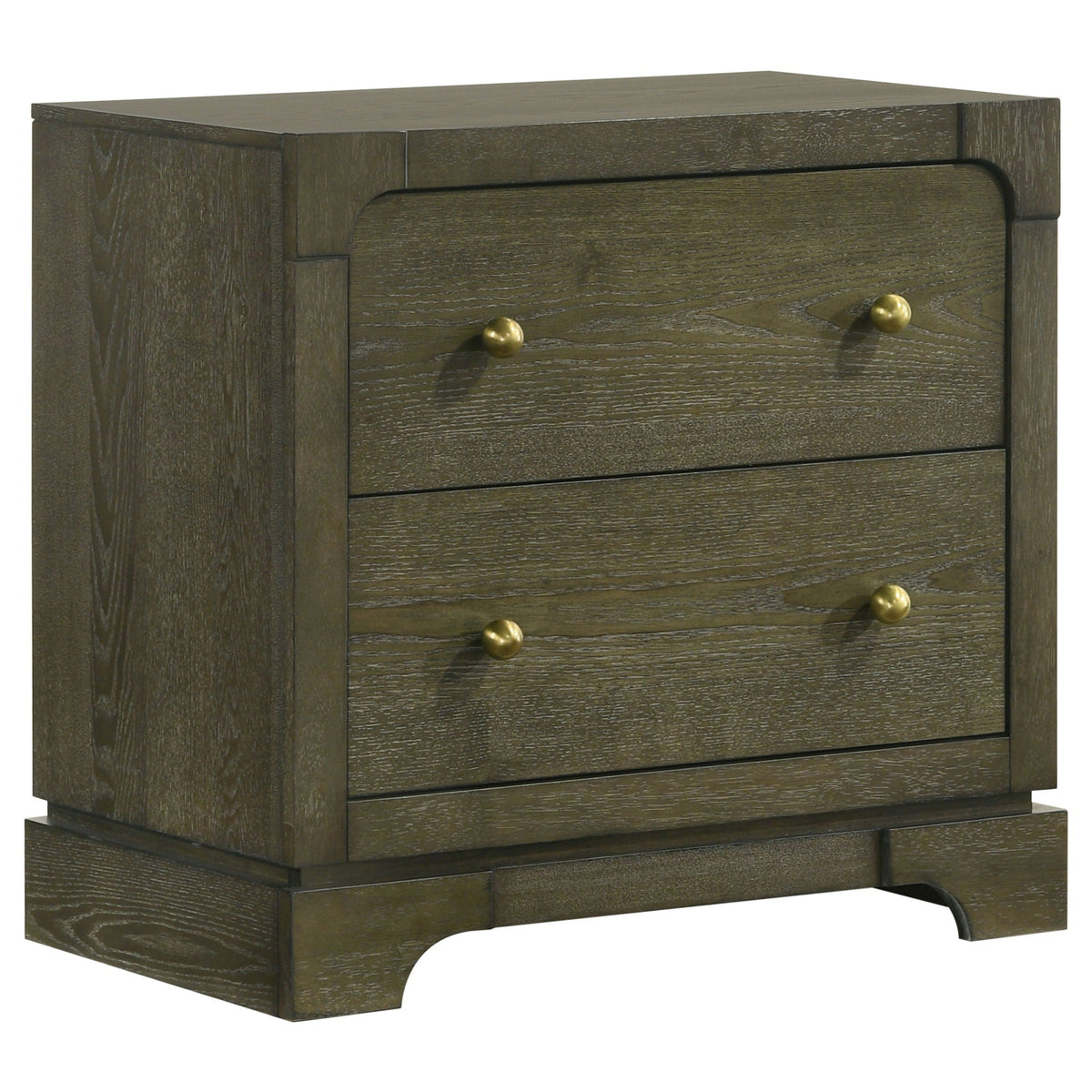 Gran Park 2-drawer Nightstand Bedside Table Dark Cocoa by Unique Piece Furniture
