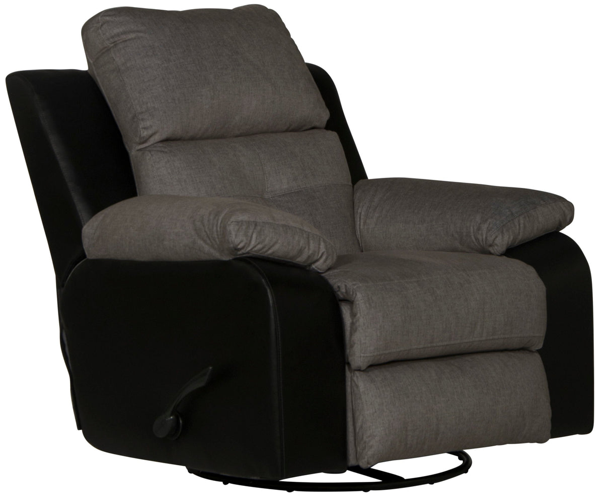 Felix - Swivel Glider Recliner - Black by Unique Piece Furniture
