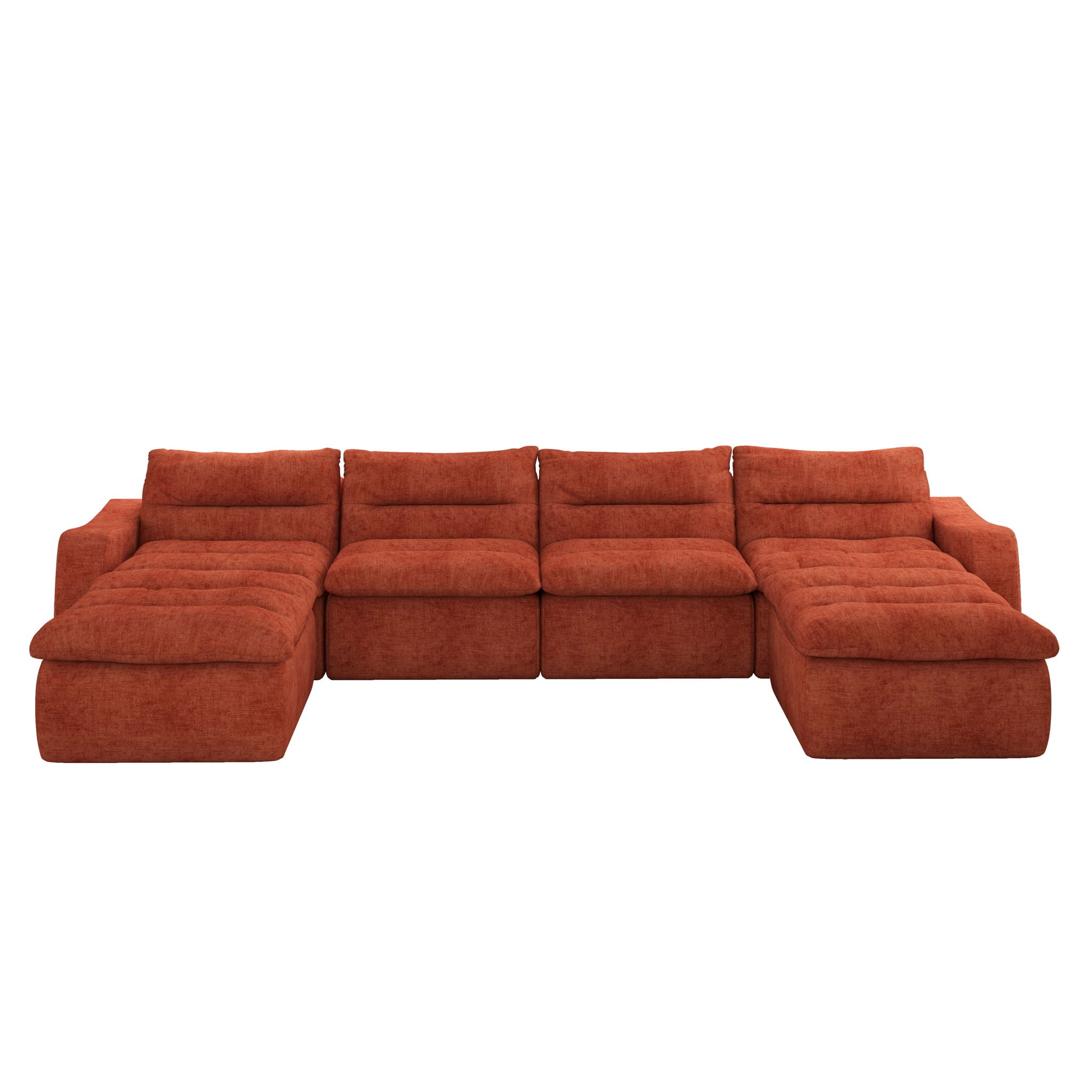 Modern L Shaped Modular Beanbag Sofa, Comfortable Lazy Style, Compression Sponge And Cloth by Unique Piece Furniture