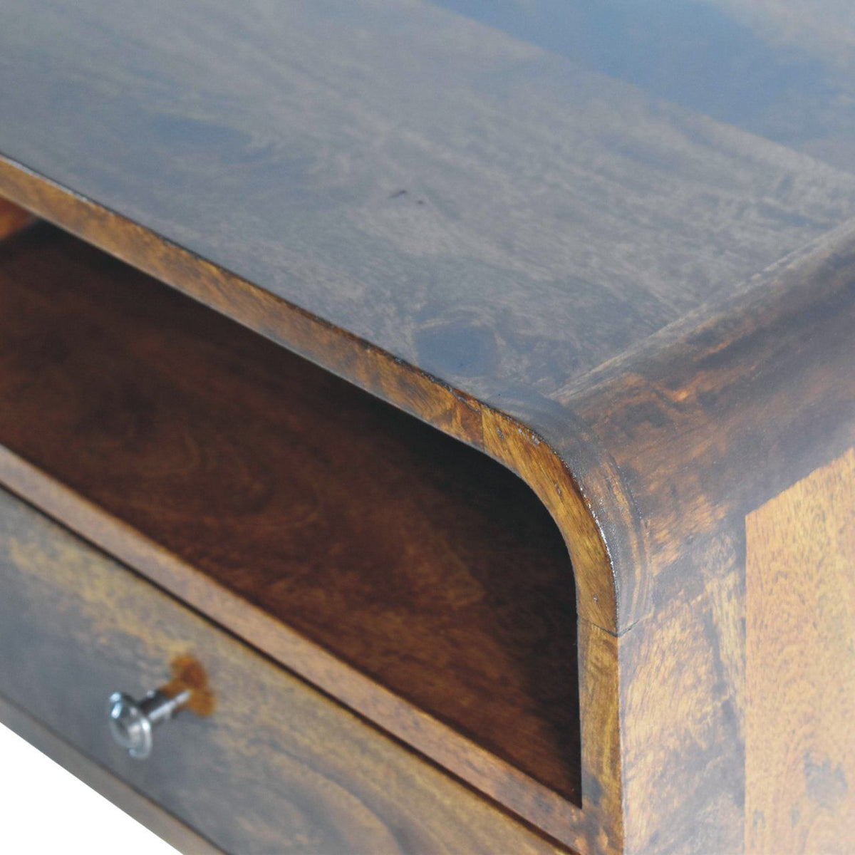 Curved Upper Slot Floating Nightstand by Unique Piece Furniture