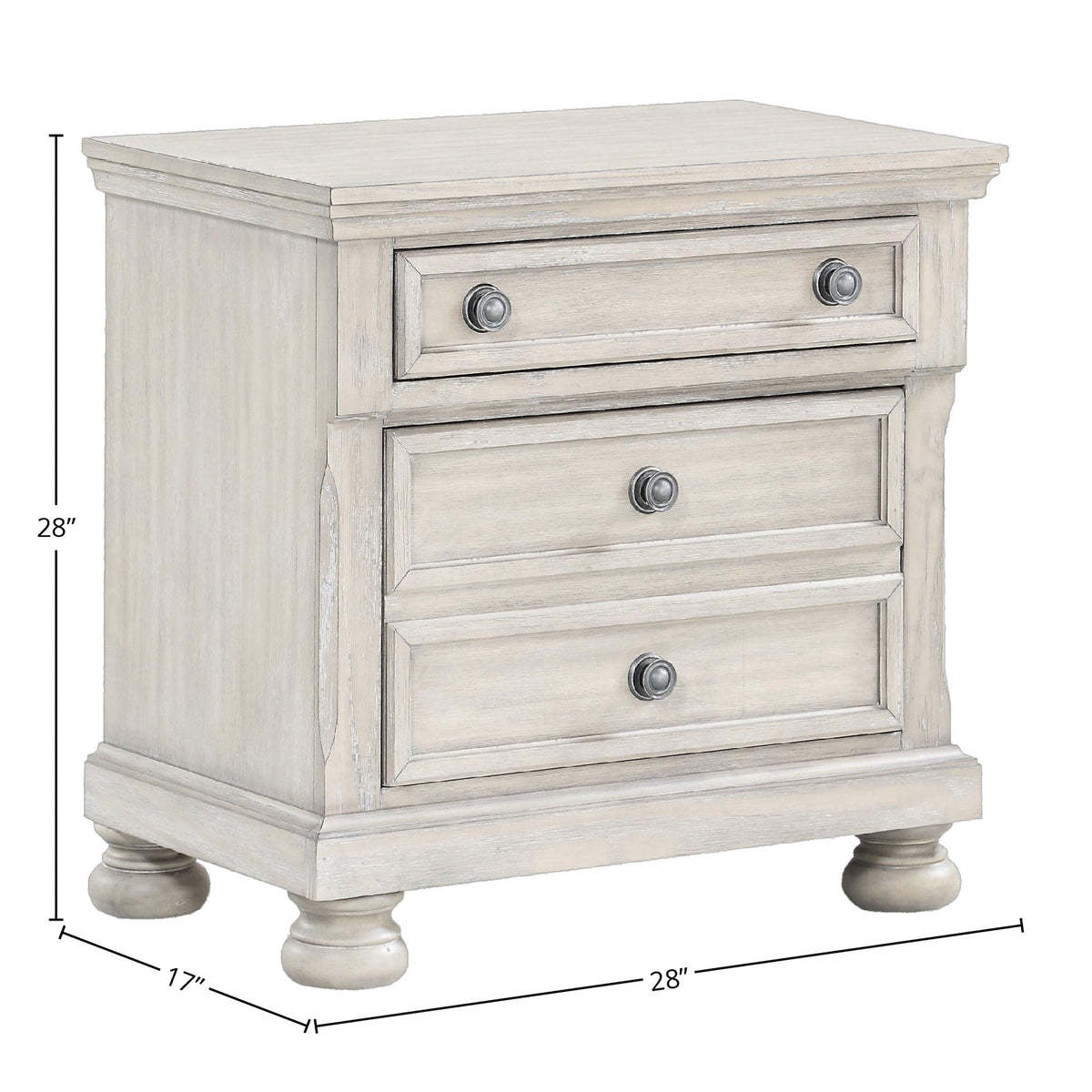 Nightstand Two Storage Drawers by Unique Piece Furniture