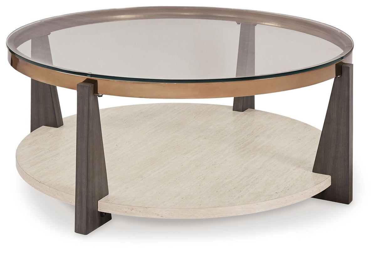 Frazwa - Round Cocktail Table - Multi by Unique Piece Furniture