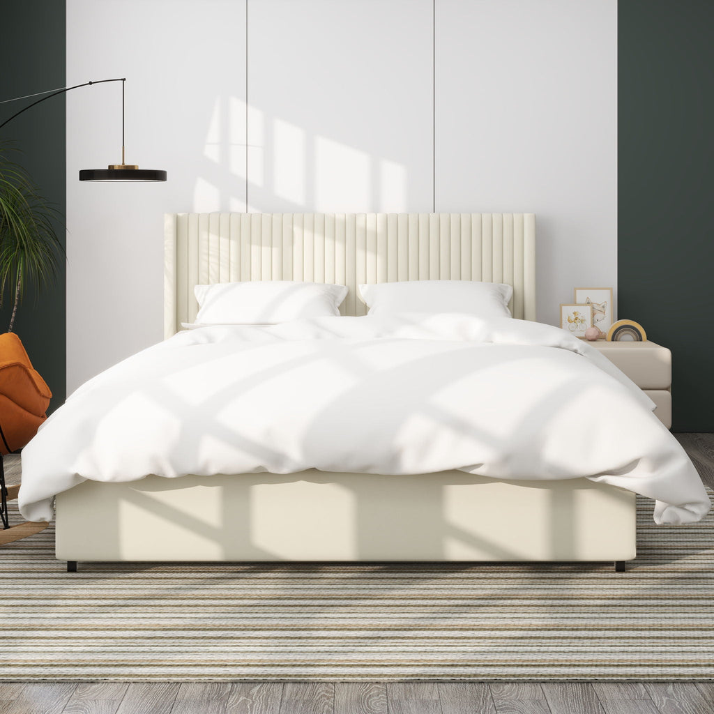 Anna - Upholstered Wingback Platform Bed With 4 Drawers Storage by Unique Piece Furniture