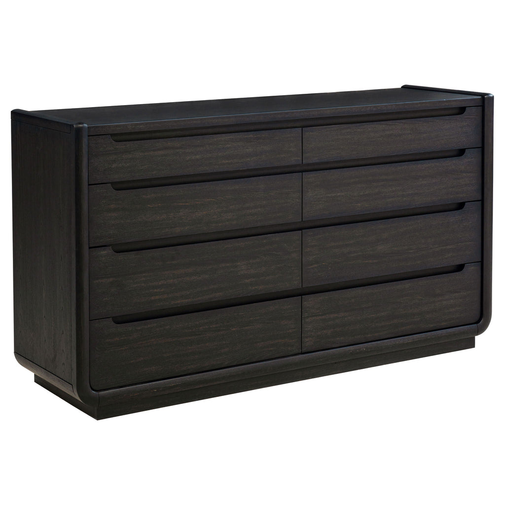 Leandro 4-piece Eastern King Bedroom Set Burnished Black by Unique Piece Furniture