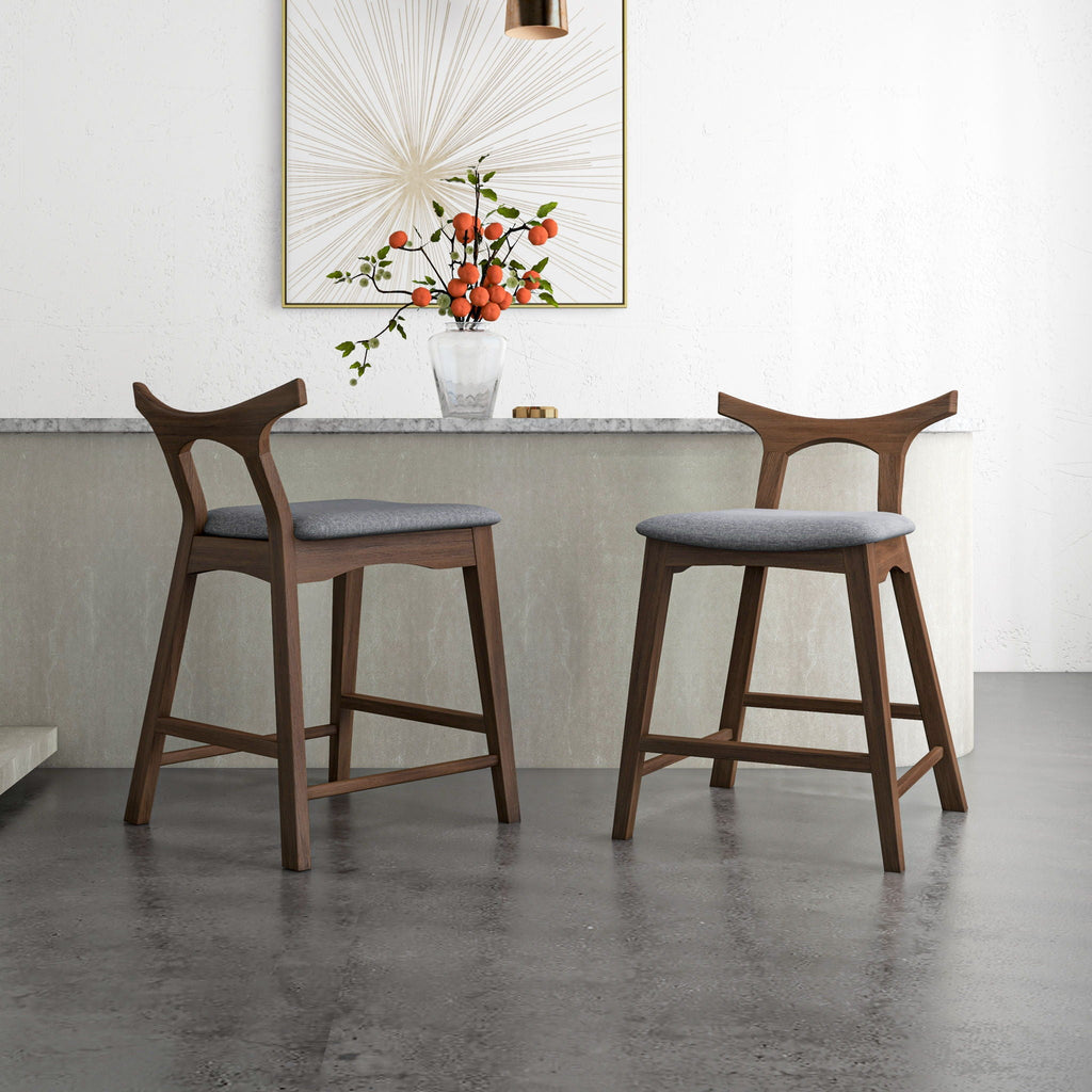 Hester - Upholstered, Square Bar Chair (Set of 2) by Unique Piece Furniture