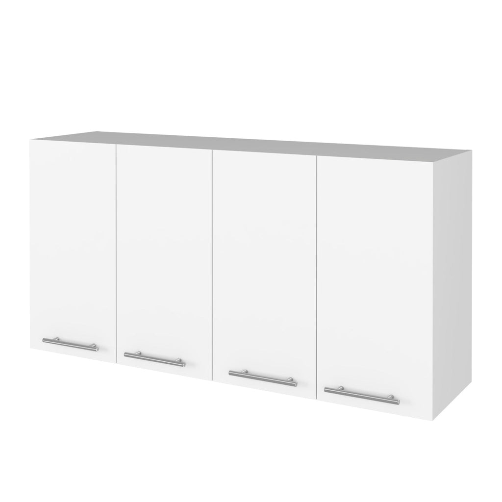 Kitchen Cabinet Durham Four Doors - White by Unique Piece Furniture
