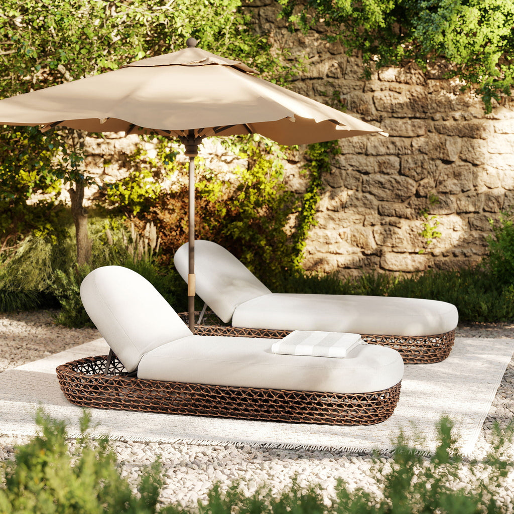 Willow - Sunbrella Upholstered Patio Lounger by Unique Piece Furniture