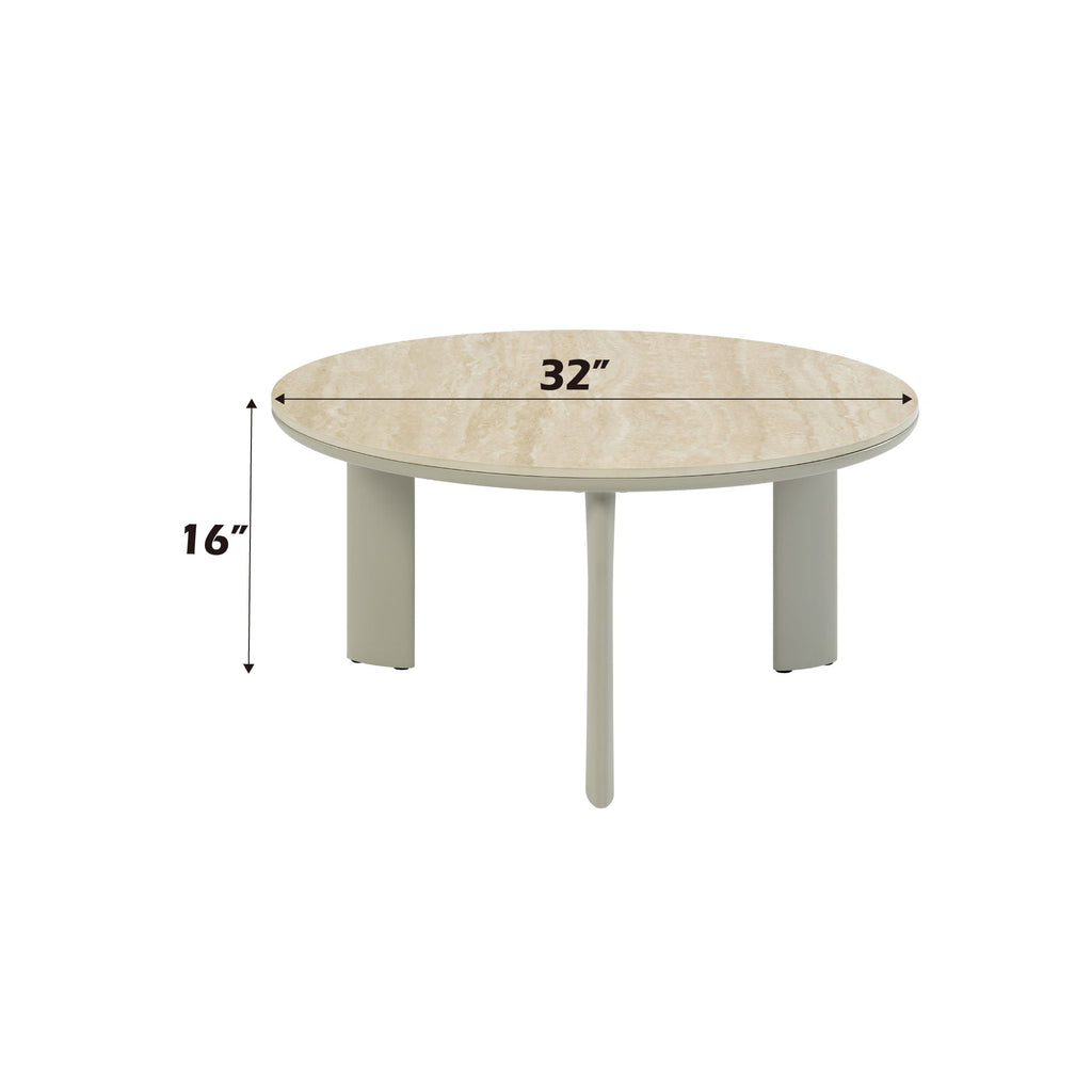 Ingram - Ceramic Top Table by Unique Piece Furniture