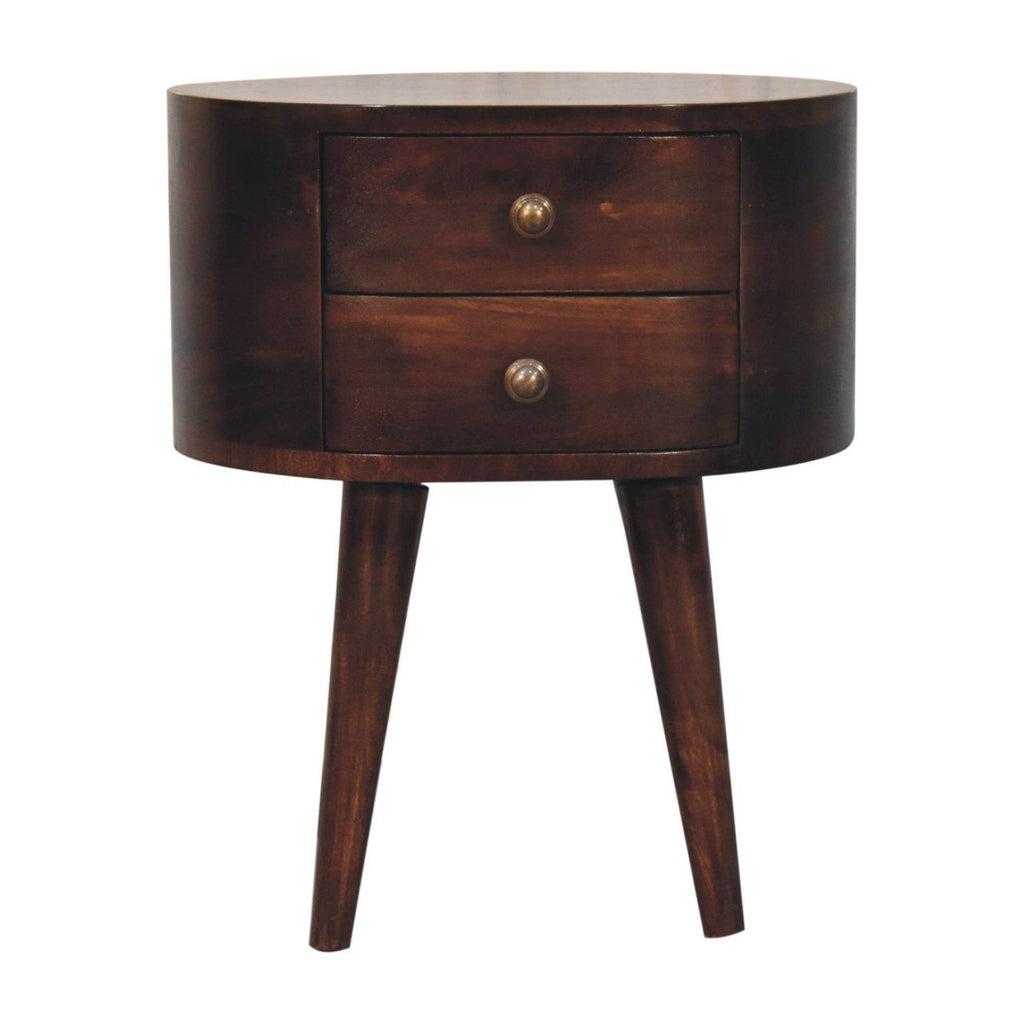 Rounded Bedside Table by Unique Piece Furniture