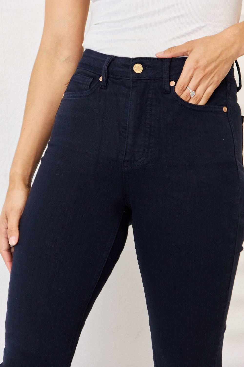 Judy Blue Full Size Garment Dyed Tummy Control Skinny Jeans by Wild and Free Boutique