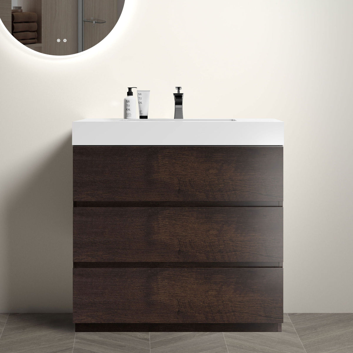 Alice - Bathroom Vanity With Large Storage, Freestanding by Unique Piece Furniture