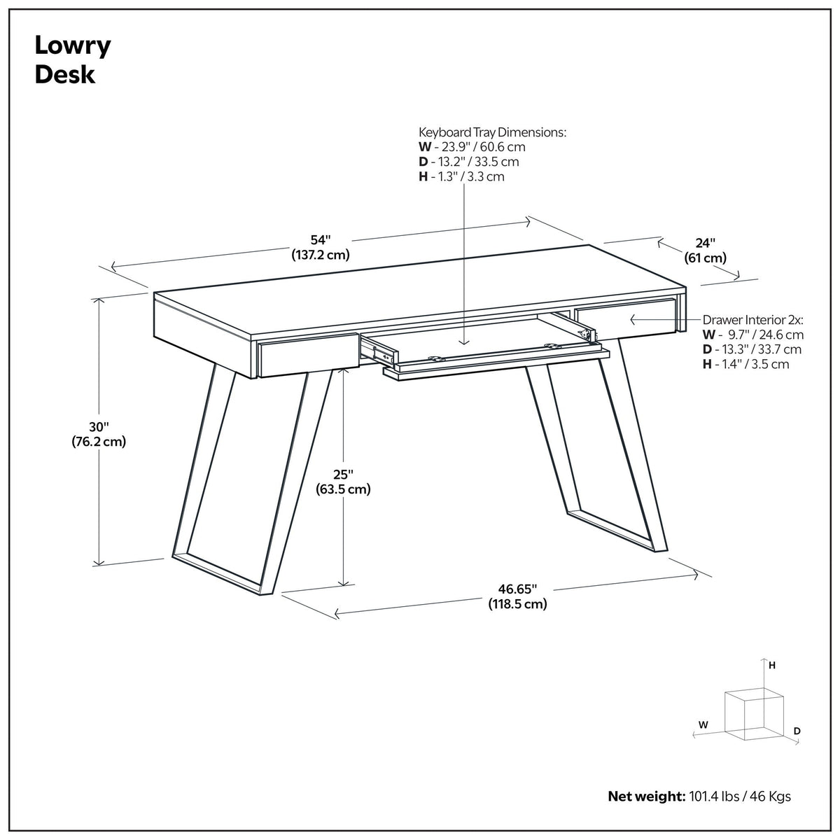 Lowry - Handcrafted Desk by Unique Piece Furniture