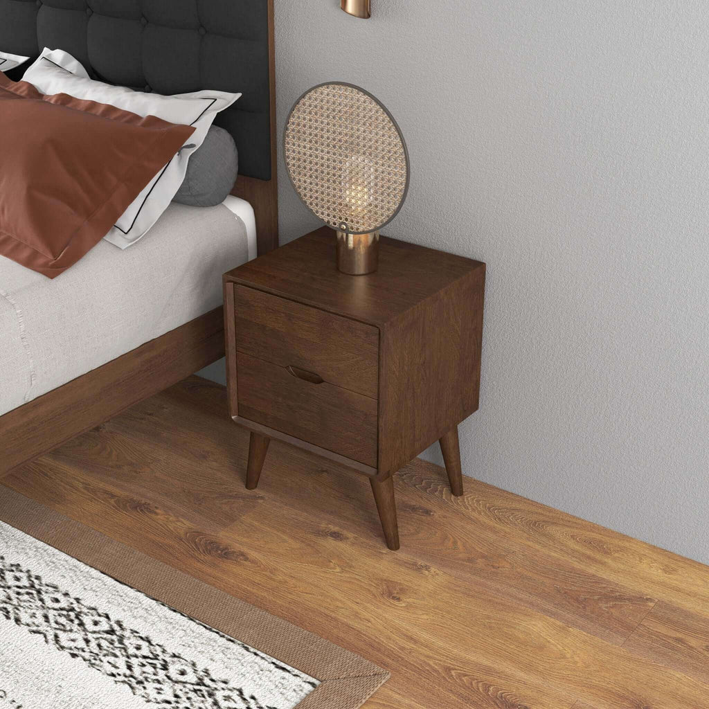 Alexandra - Night Stand With 2 Drawers - Walnut Brown by Unique Piece Furniture