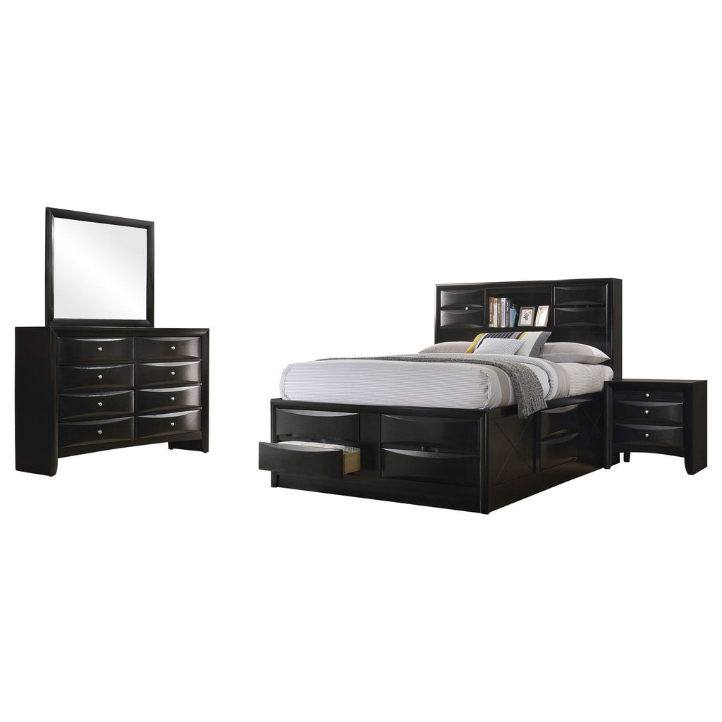 Briana 4-piece Queen Bedroom Set Black by Unique Piece Furniture