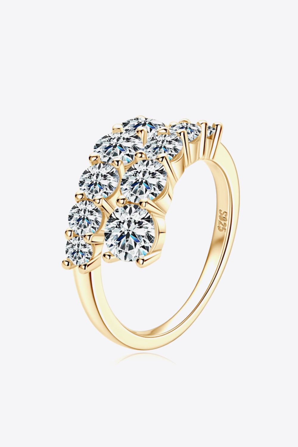 Adored Moissanite 925 Sterling Silver Ring by Wild and Free Boutique