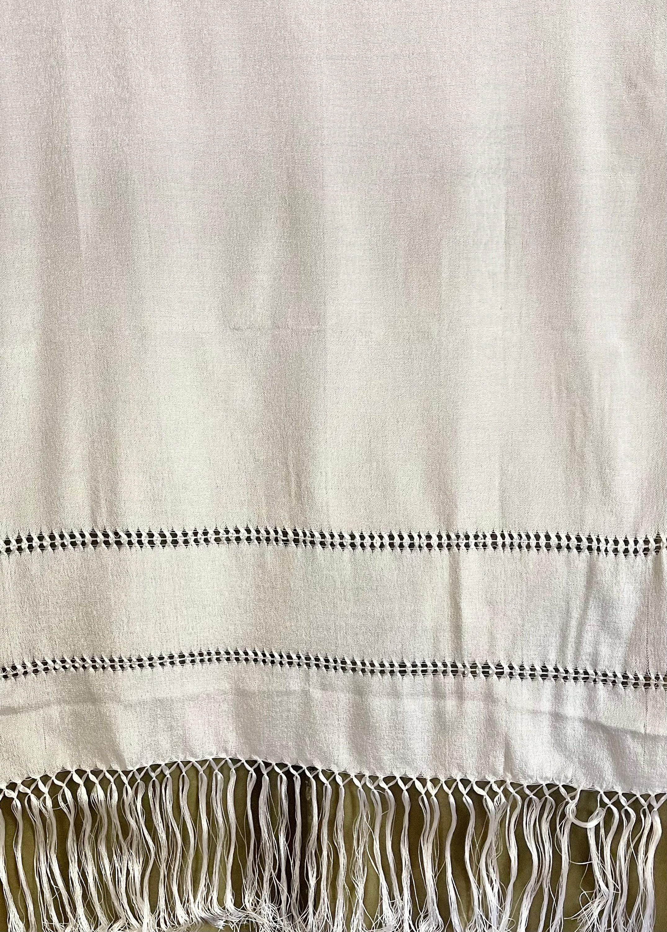 Authentic Mexican Silk Wrap Shawl Reboso Mexicano De Artiseda by Chica Mexico