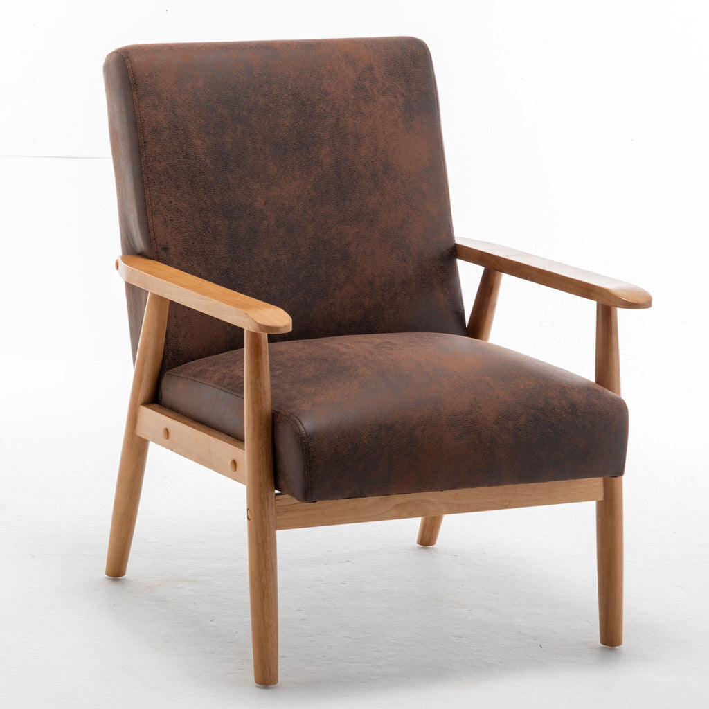 Wide Arm Chair - Brown by Unique Piece Furniture