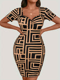Plus Size Sweetheart Neck Short Sleeve Mini Dress by Wild and Free Boutique