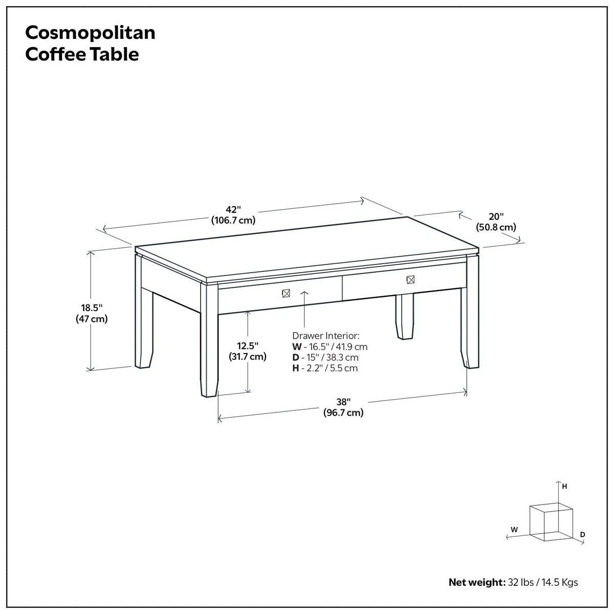 Cosmopolitan - Multipurpose Table by Unique Piece Furniture