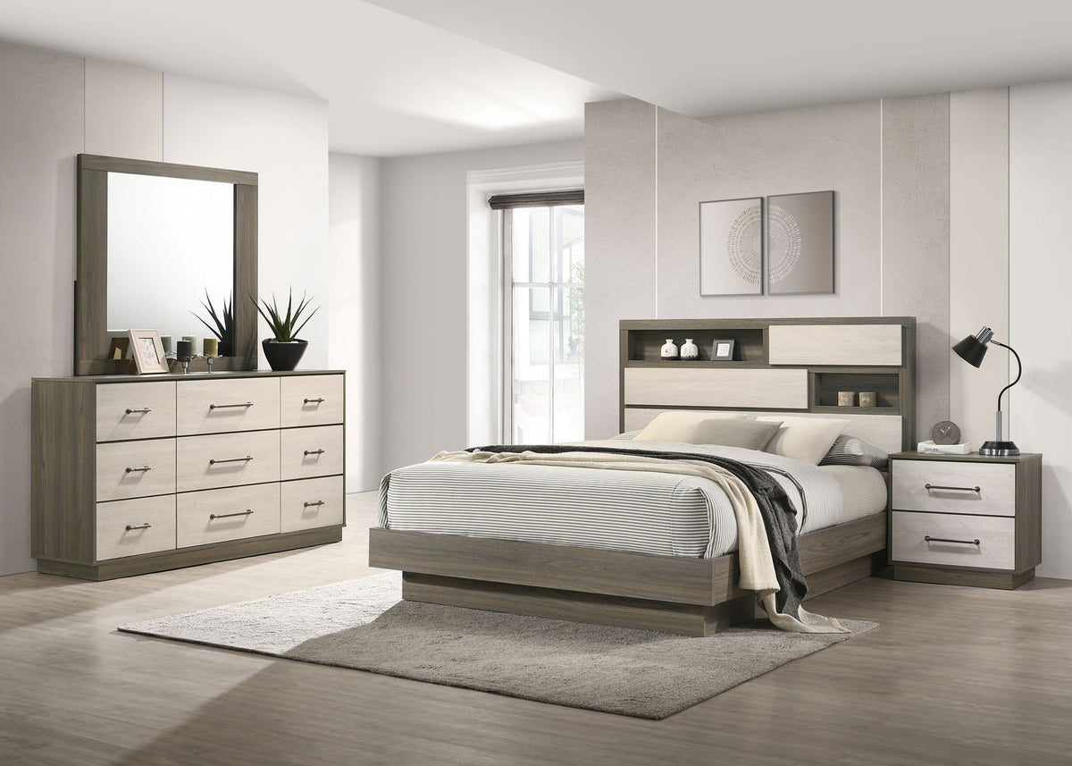 Fenwick 4-piece Eastern King Bedroom Set Grey Oak by Unique Piece Furniture