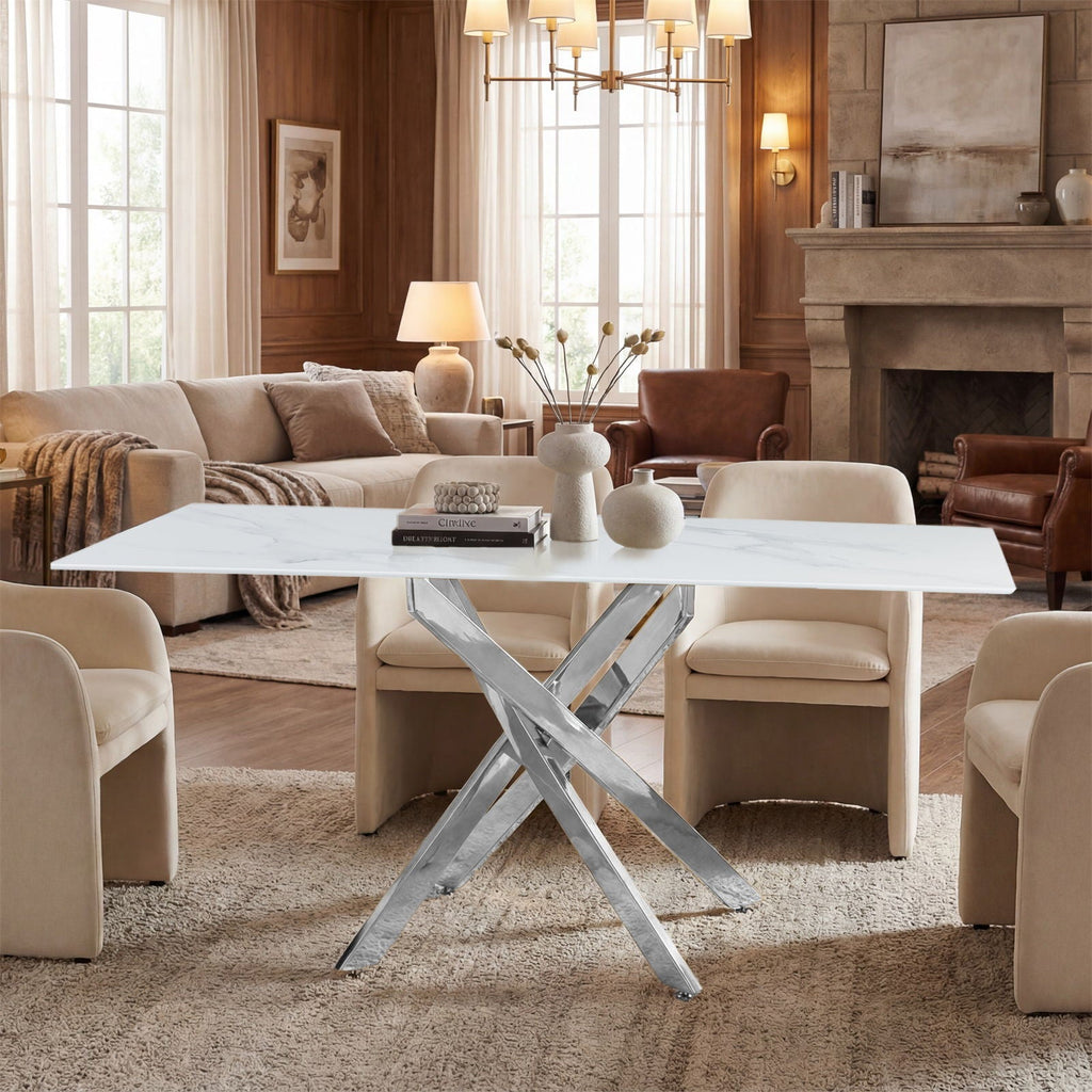 Modern Rectangular Table For Dining Room by Unique Piece Furniture