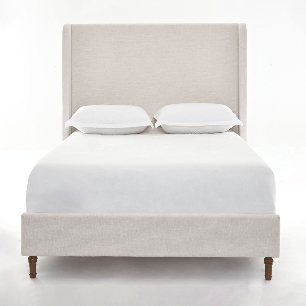 Harper - Tall Headboard Upholstered Bed / High Headboard / Elegant Simplicity / No Box Spring Needed by Unique Piece Furniture